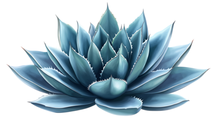 Blue agave aloe vera plant