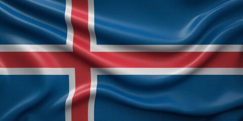 Fototapeta premium Iceland national flag background 