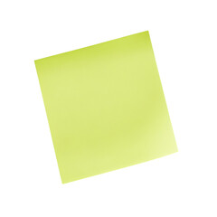 Pastel Yellow Sticky Note on Vibrant Stripes Background Ready for Ideas