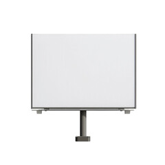 Blank billboard ready for advertisement urban setting potential for impactful message