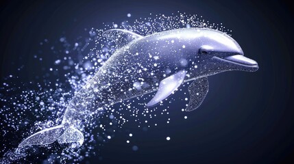 an elegant dolphin