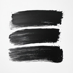 black strokes acrylic white and black different shapes convolutions brush strokes no color 