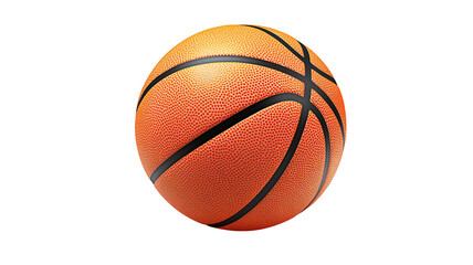 Fototapeta premium Simple Basketball with Smooth Background PNG