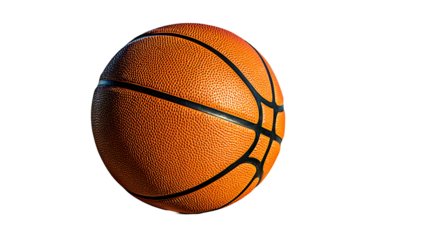 Close-up of a Basketball Isolated on White Background PNG
