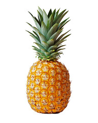 Fototapeta premium Fresh Pineapple Isolated on White Background PNG