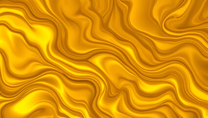 Fototapeta premium Abstract liquid gold flowing pattern, glossy and premium.