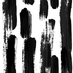 black strokes acrylic white and black different shapes convolutions brush strokes no color 