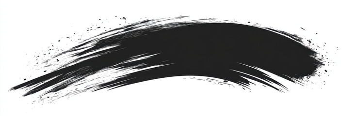 black strokes acrylic white and black different shapes convolutions brush strokes no color 