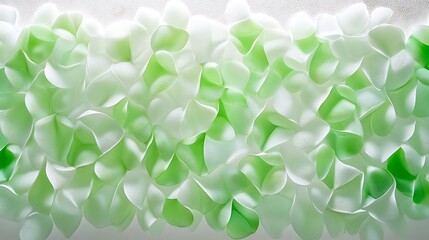 Green and White Abstract Waves Texture