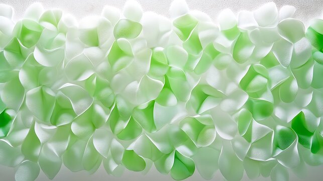 Green and White Abstract Waves Texture