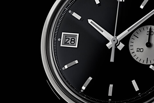  WATCH FACE DETAIL BLACK AND WHITE