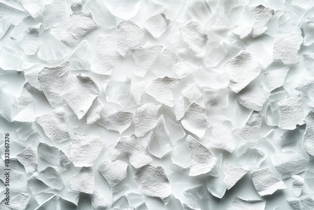 Leinwandbilder abstract image of numerous fragmented white pieces creating a textured background.