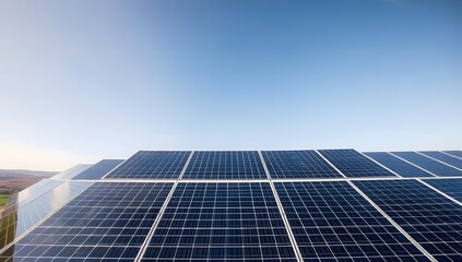 Obraz premium Eco Friendly House with Solar Panels on the Roof Green Energy Revolution