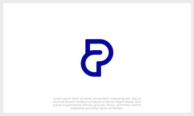 Obraz premium Letter P Logo Template Design Vector Illustration 