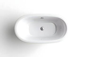 Modern Overflow Drain Cover ISOLATED ON WHITE BACKGROUND