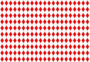 classic diamond  red card pattern background, card or decoration pattern, paper pattern, seamless plaid pattern vector. Retro background fabric. Vintage checkered color geometric texture,