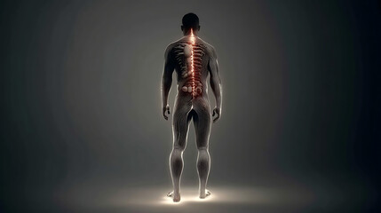 Obraz premium A conceptual vision of the future where humans wear biotech-enhanced suits that adapt to the environment