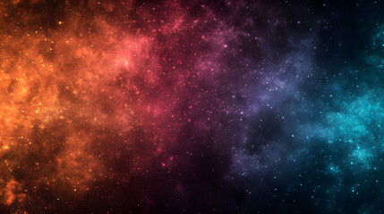 Naklejka premium Cosmic Nebula Vibrant Hues of a Celestial Galaxy