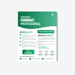 Obraz premium Creative medical flyer design template