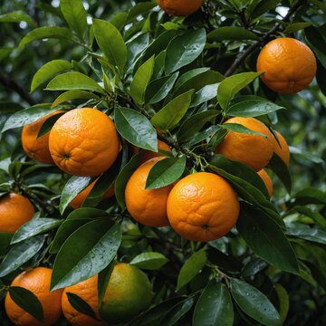oranges on tree