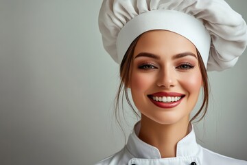 A smiling chef looking directly at the camera with confidence