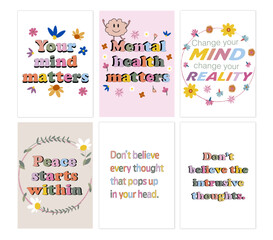 Mental health posters, positive affirmation posters, self care posters, positive affirmation cards. Affirmation wall art, mindfulness journal, motivational posters. Printable art, mental awareness
