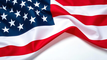 Independence Day background an American flag and happy 4th July.