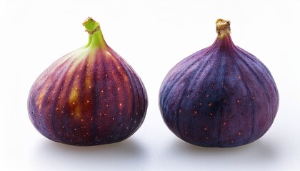 Fototapeta premium fig on white and transparent background