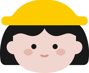 귀여운 어린이집 유치원 노란색 어린이