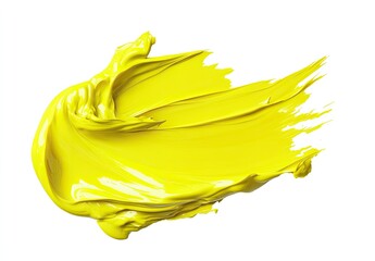 Bright yellow paint splatter