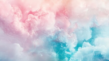 Fototapeta premium Dreamlike Pastel Cloudscape Abstract Art