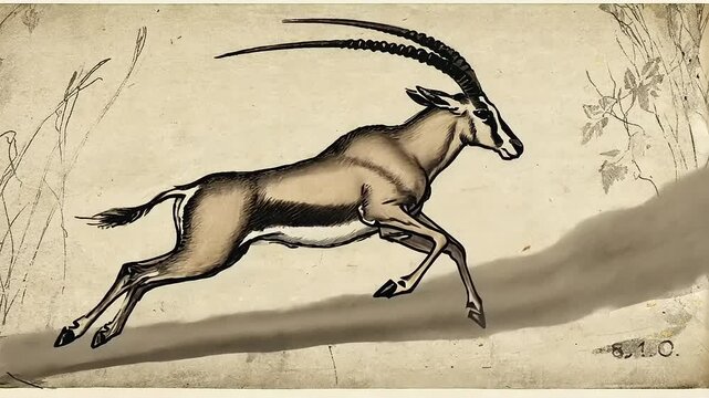 antelope in the desert