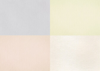 Abstract colorful watercolor paper set background. Natural pastel paper collection for design.	