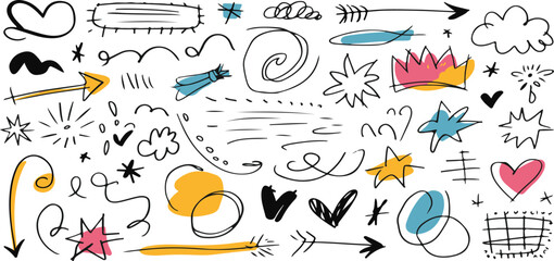 doodle, hand-drawn, sketch, vector, cute, icons, symbols, art, design, minimal, creative, abstract, fun, whimsical, black and white, artistic, elements, playful, illustration, simple, modern, line art