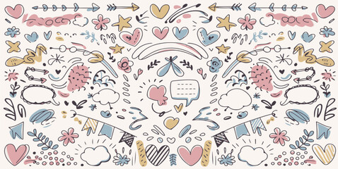 doodle, hand-drawn, sketch, vector, cute, icons, symbols, art, design, minimal, creative, abstract, fun, whimsical, black and white, artistic, elements, playful, illustration, simple, modern, line art