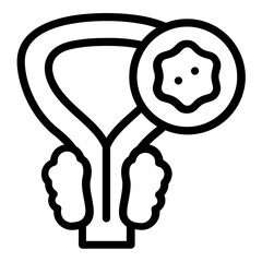 prostate cancer icon line