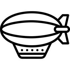 zeppelin airship icon © RSetiawan_Creative
