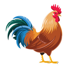 Bright Rooster Bird Farm Poultry Icon
