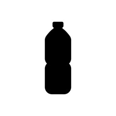 Silhouette of bottle. Bottle icon. Vector plastic bottle.