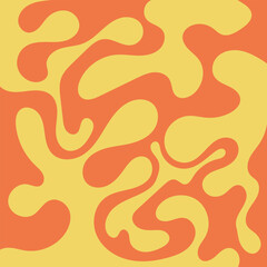 trendy acid retro wave background, vibrant yellow orange backdrop in old-fashioned style