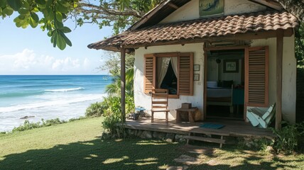 Coastal Cottage Ocean View Tropical Beach House Vacation Home