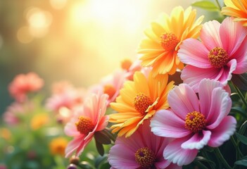 vibrant watercolor flower blooms sunlight garden nature colorful petals floral artwork, rainbow, lgbtq, lgbt, pride, love, equality, input, botanical, blossom