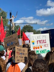 protest from climate change 