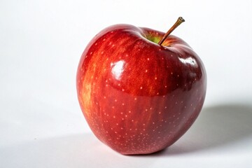 red apple on a white background