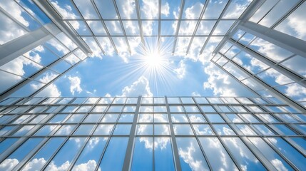Fototapeta premium Skylights are roof-installed windows that enable light to enter a building