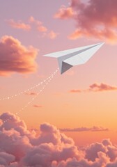 A whimsical flying envelope soars through the clouds, symbolizing the concept of bulk email communication and digital outreach