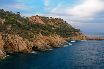 Coast of the Costa Brava near Tossa de Mar, Spain