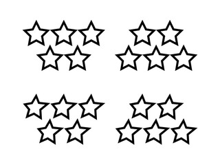 五ツ星評価アイコンセット