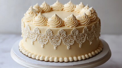 wedding cake with roses