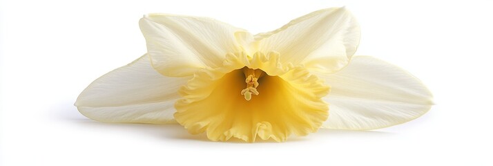 With its trumpet-like center, the yellow daffodil is a great choice for vibrant spring themes